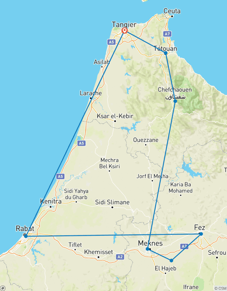 Circuito Escapada al Norte de Marruecos - 5 Días de Cultura, Historia y Encanto Costero