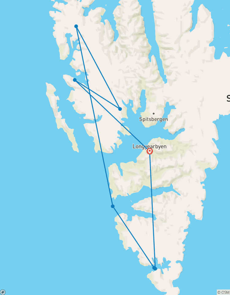 Ouest du Svalbard (9 jours) circuit