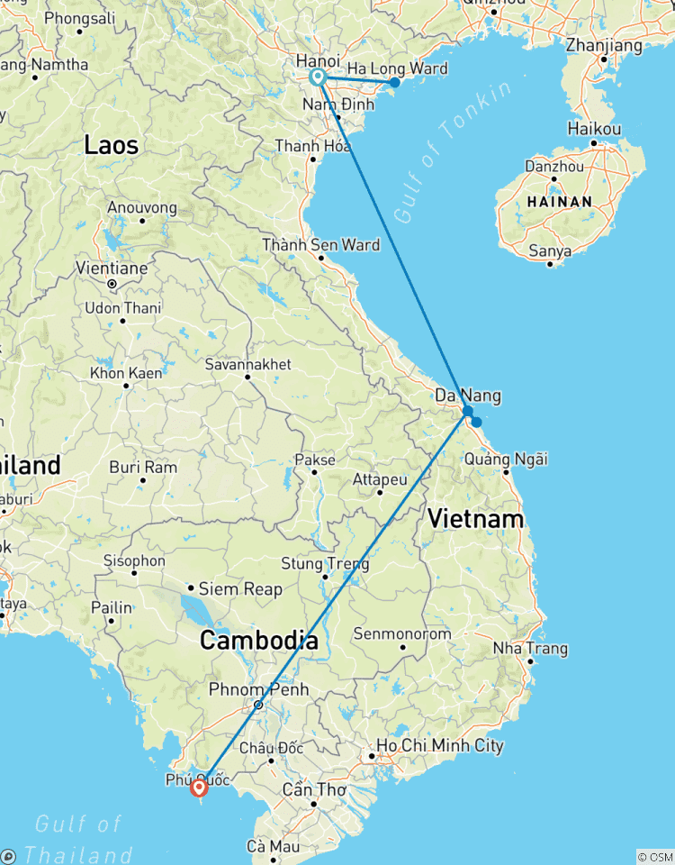Circuito Norte de Vietnam Central e Isla Phu Quoc 09 Noches y 10 Días