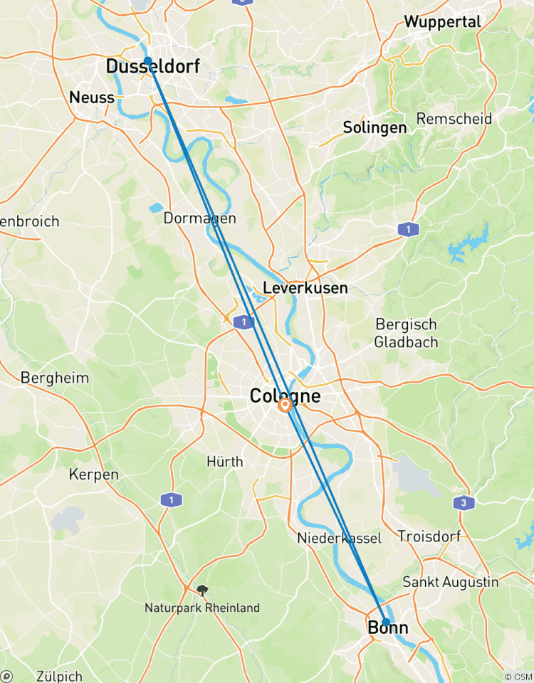 Mini-Kreuzfahrt Rheinlaune im Rheinland 2026 Rundreise