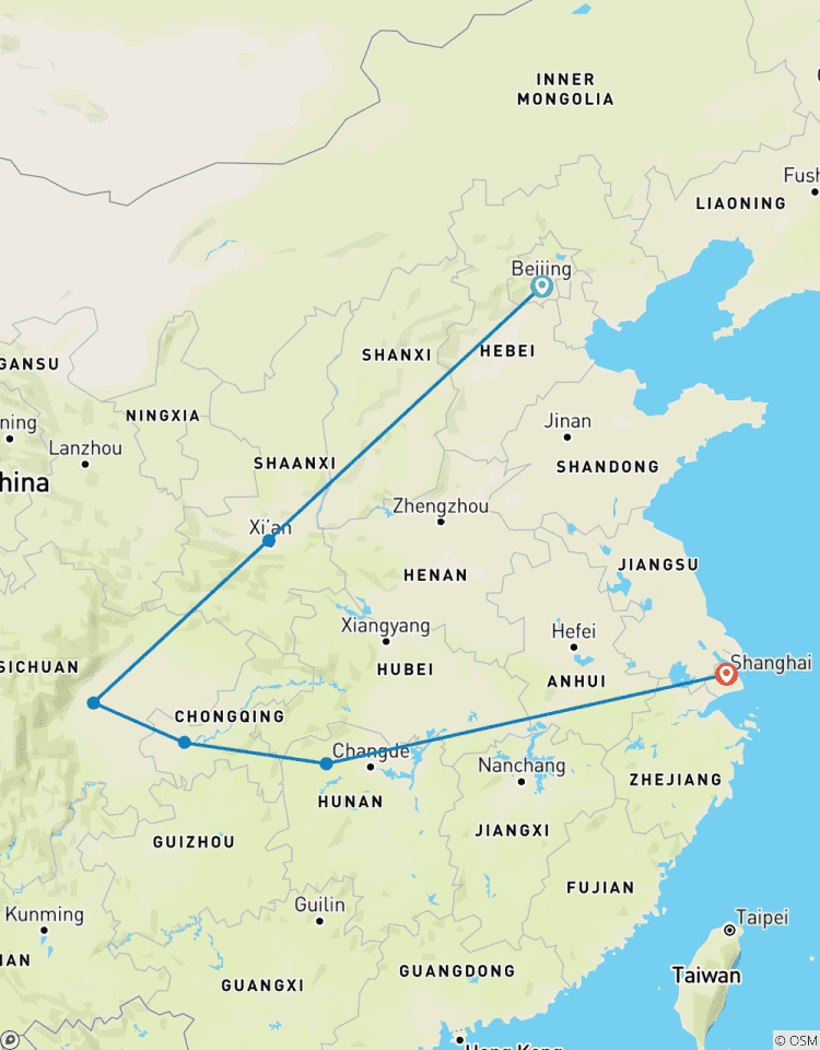 Circuito Aventura en el Corazón de China: Pekín, Xian, Chengdu, Chongqing, Zhangjiajie y Shanghai 14D