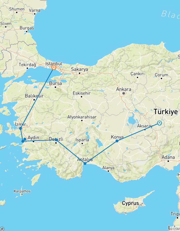 Schatten van Turkije: Rondreis met gids en 12 dagen-rondreis