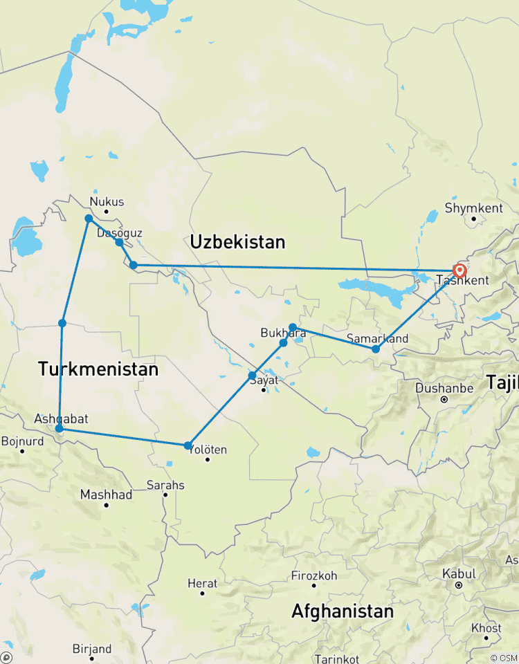 11-Day Uzbekistan & Turkmenistan Combo Tour Tour