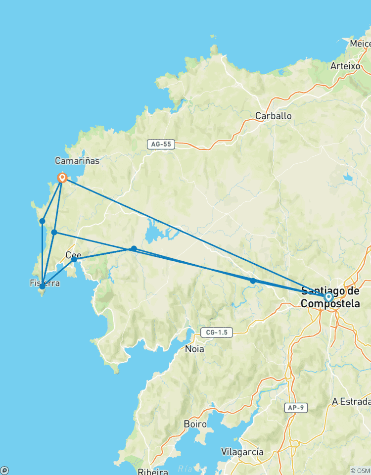 Santiago to the Sea: Camino Finisterre (Women-Only) Tour