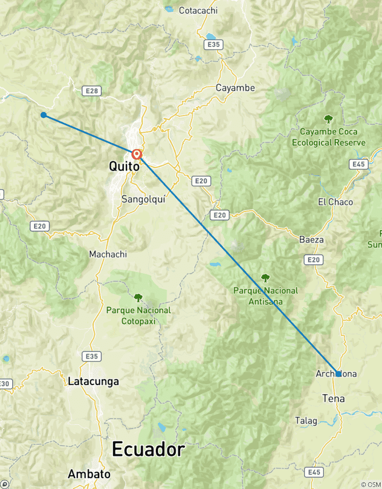 Circuito Programa de bienestar de 8 días en Ecuador continental