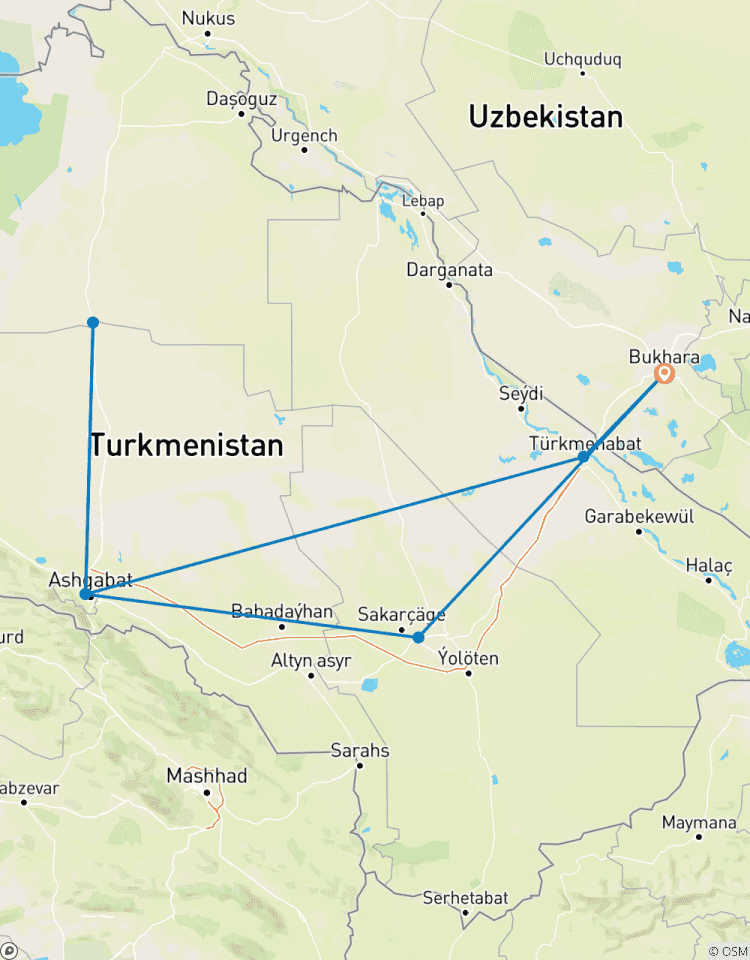 5 Tage in Turkmenistan (ab Bukhara) Rundreise