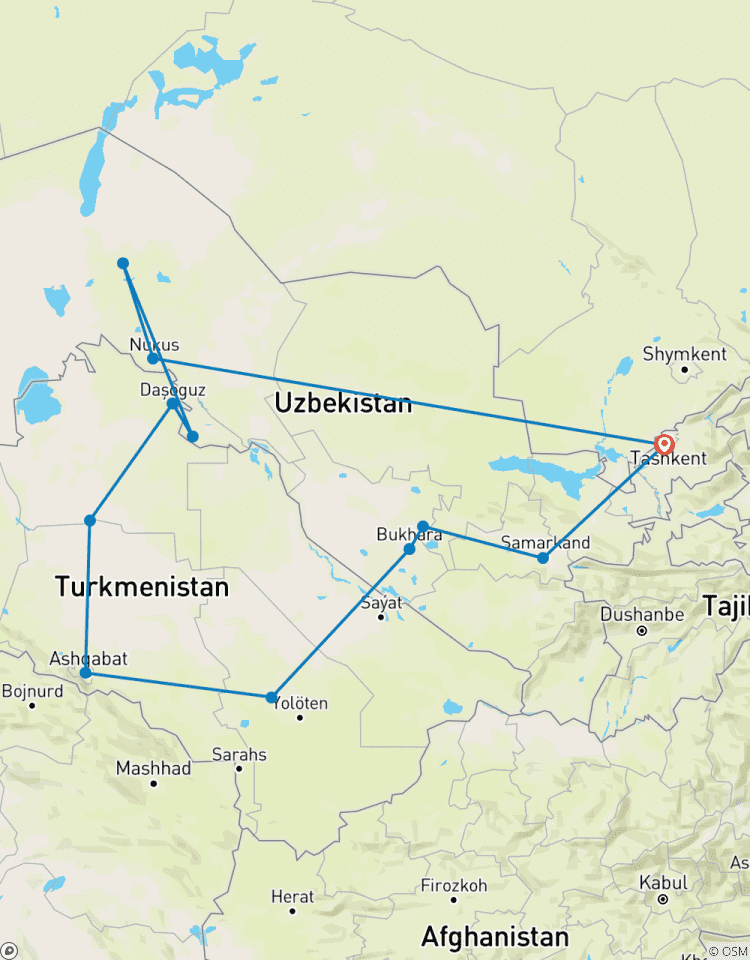 14 Tage KombiReise nach Usbekistan und Turkmenistan Rundreise