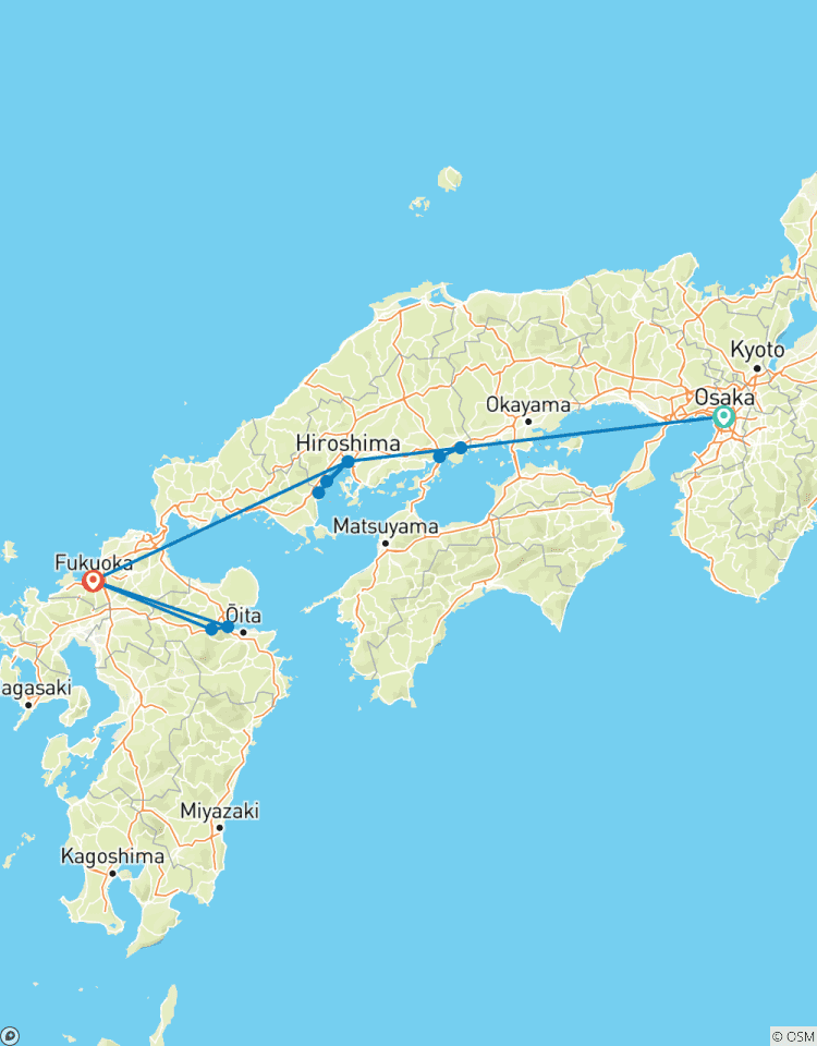 Circuito Ruta de Descubrimiento de la Costa Occidental de Japón y Kyushu