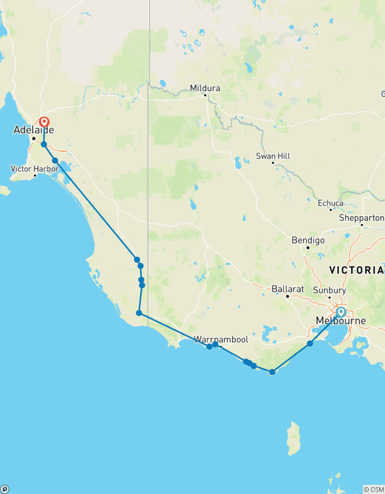 Van oceaan naar wijngaard: 5-daagse Great Ocean Road & Barossa ervaring-rondreis