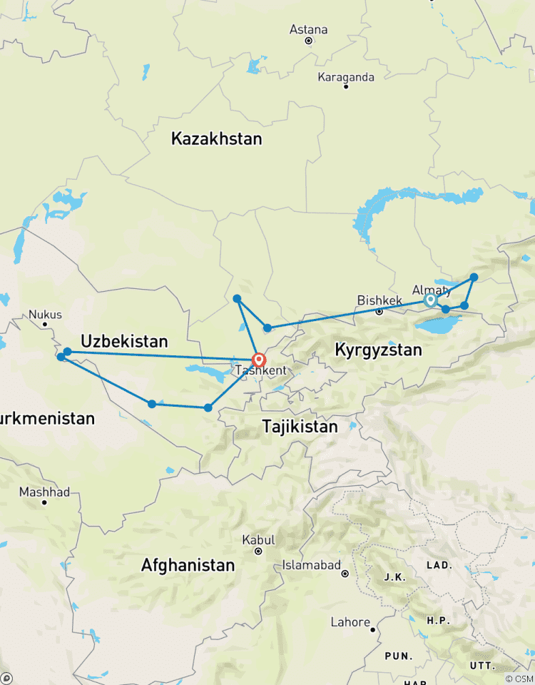 Exploration de l\'Ouzbékistan et du Kazakhstan circuit