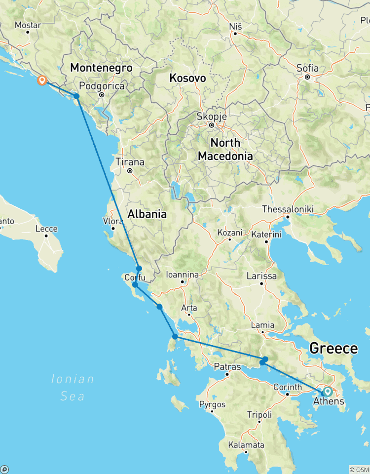 L\'enchantement méditerranéen 2027|2028 - 8 jours (from Athènes to Dubrovnik) circuit