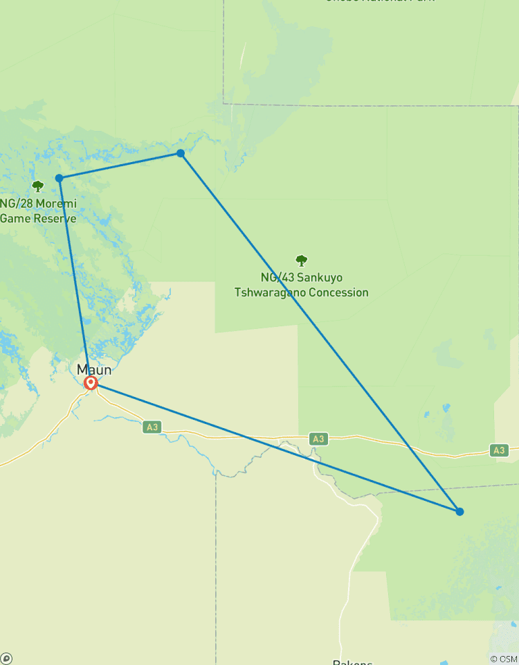 5-Day Boteti, Moremi, Khwai & Makgadikgadi Pans Safari Tour