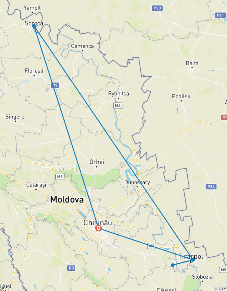 Circuito 5 díasMoldova Recorrido por la Cápsula del Tiempo Soviética de : Tiraspol, Bender y Polígonos Industriales Olvidados