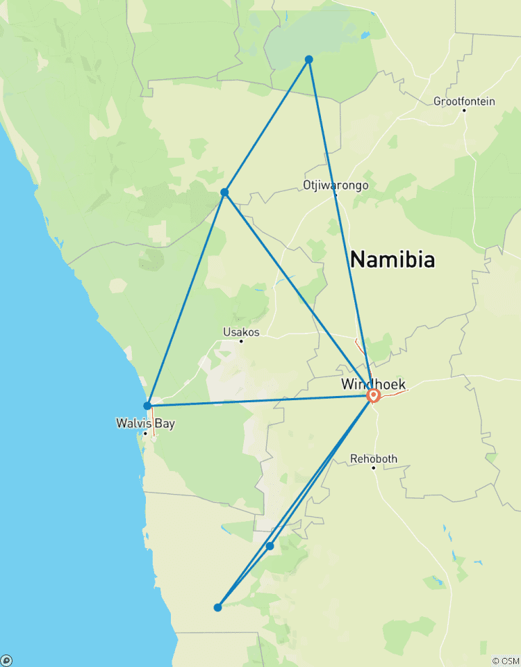 Circuito 13 -DÍAS LO MEJOR DE NAMIBIA SAFARI WANDERER SIN GUÍA