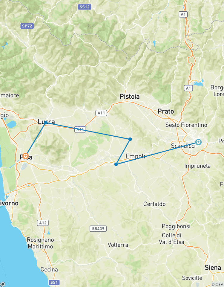Tour de Tuscany Italy Cycling Tour – Florence to Pisa Tour