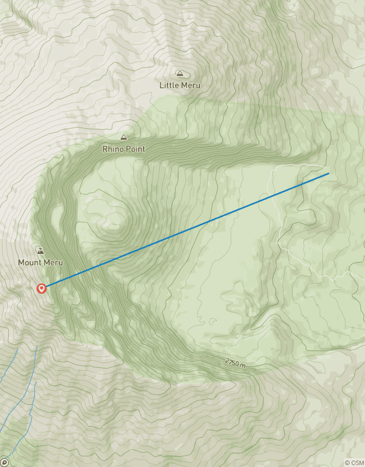 2 Tage Aschekegel des Mount Meru Trek Rundreise