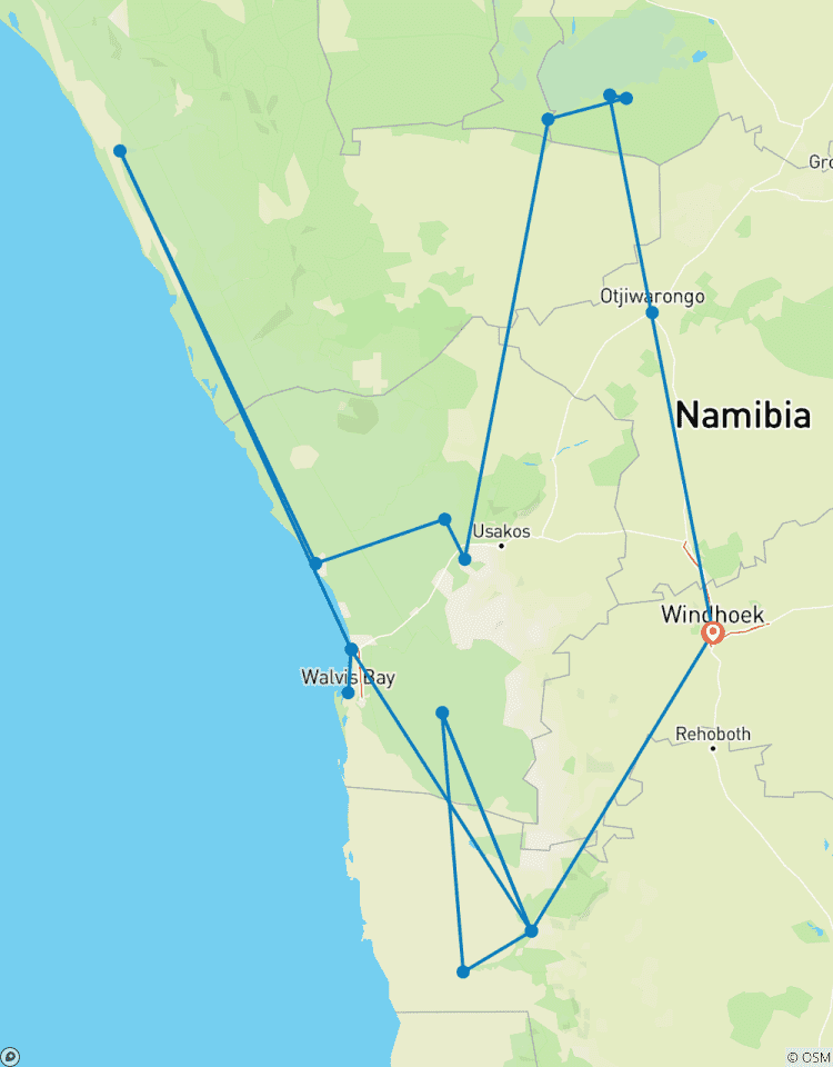 20 TAGE INTERNATIONALES NAMIBIA COMPING ABENTEUER FÜR JUNGGEBLIEBENE Rundreise