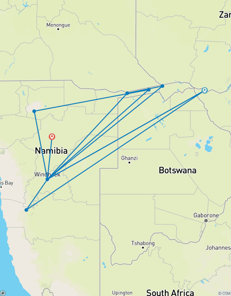 21 TAGE SAFARI IN SAMBIA, VICTORIA FALLS UND NAMIBIA Rundreise
