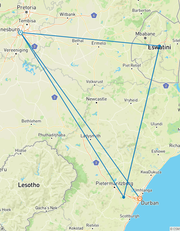9 -JOURS AFRIQUE DU SUD KRUGER PARK ET LES ROYAUMES ESWATINE circuit