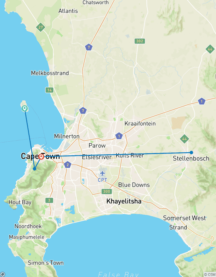 7 -JOURS CAPE TOWN ROBBEN ISLAND ECONOMIC PACKAGE ACTIVITÉS circuit