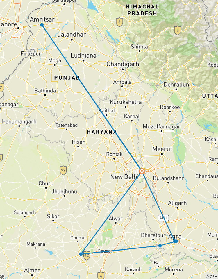 7-Days Delhi, Agra, Jaipur & Amritsar Private Tour - (Flights Included) Tour