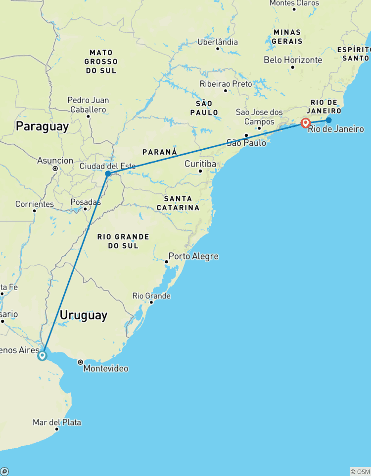 TANGO ET SAMBA Argentine et Brésil circuit