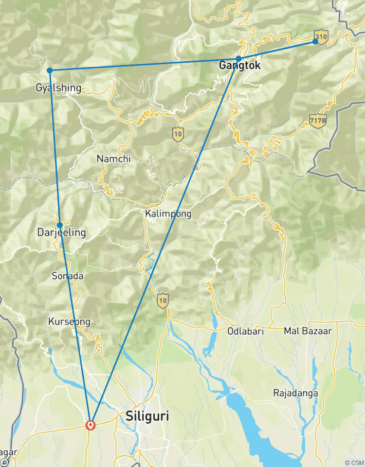 Eastern Himalayas, Gangtok to Darjeeling Experience Tour