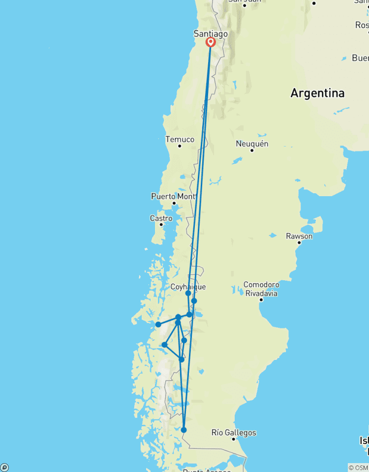 Patagonia Azul circuit