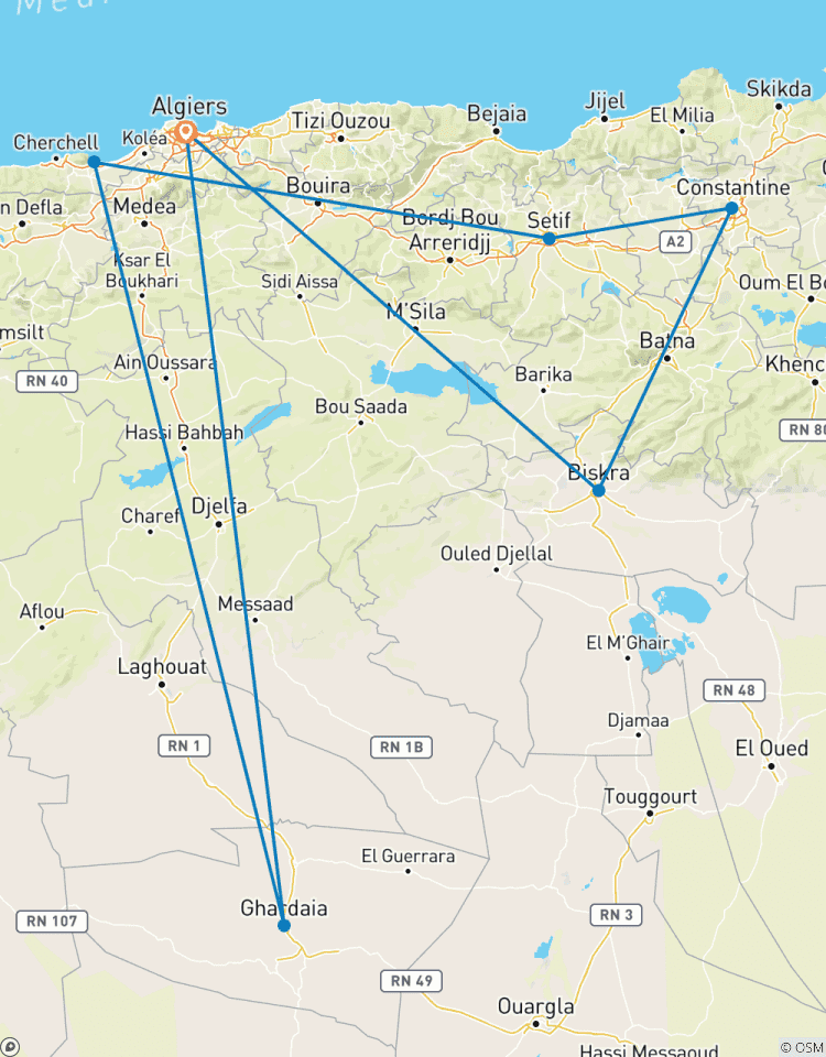 Die 10 Tage Ghardaia, Nord- und Ostalgerien Reise Rundreise
