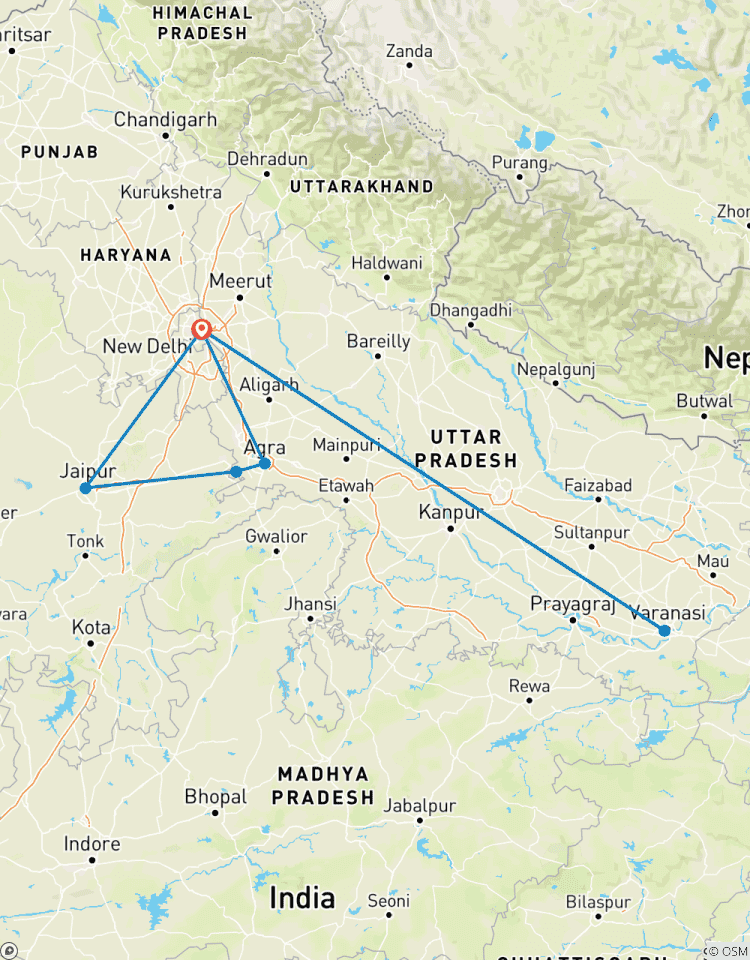Circuito India: Triángulo de Oro con Benarés