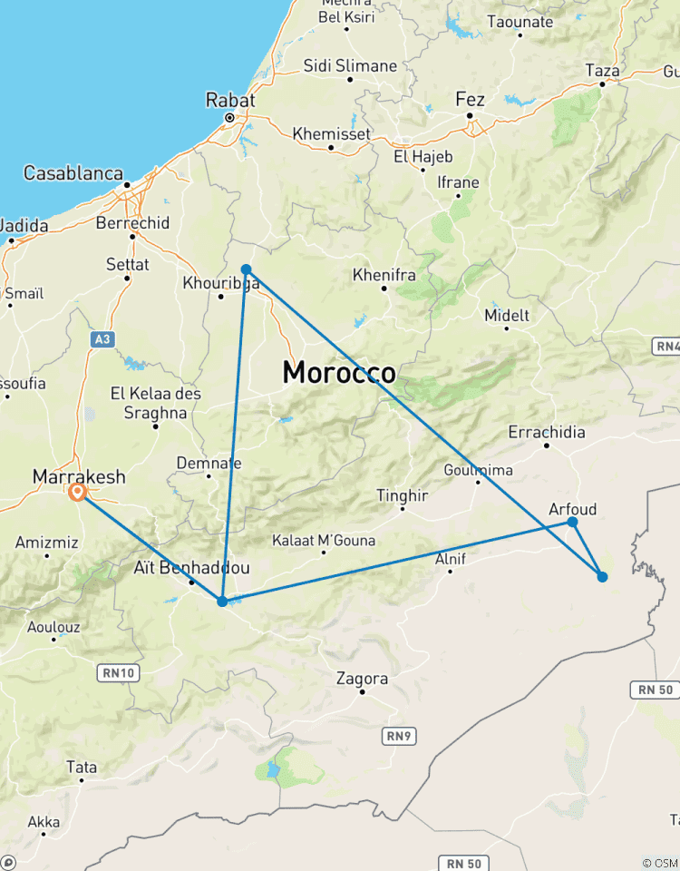 Circuito Marruecos: De Marrakech al Desierto