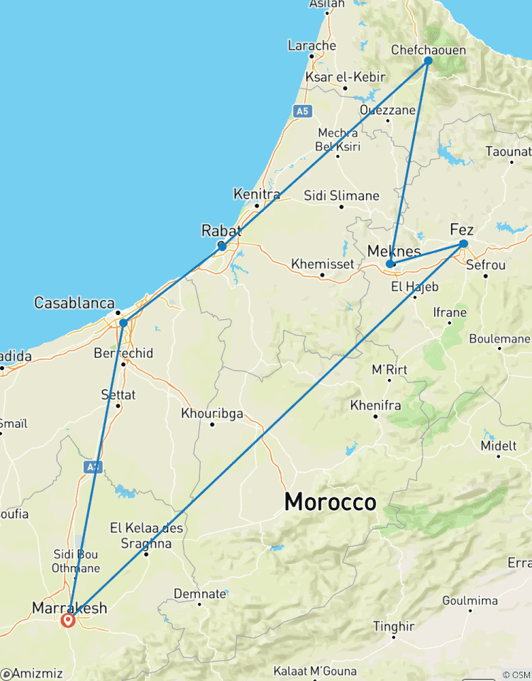 Circuito Marruecos majestuoso: 7 días de patrimonio y tradición