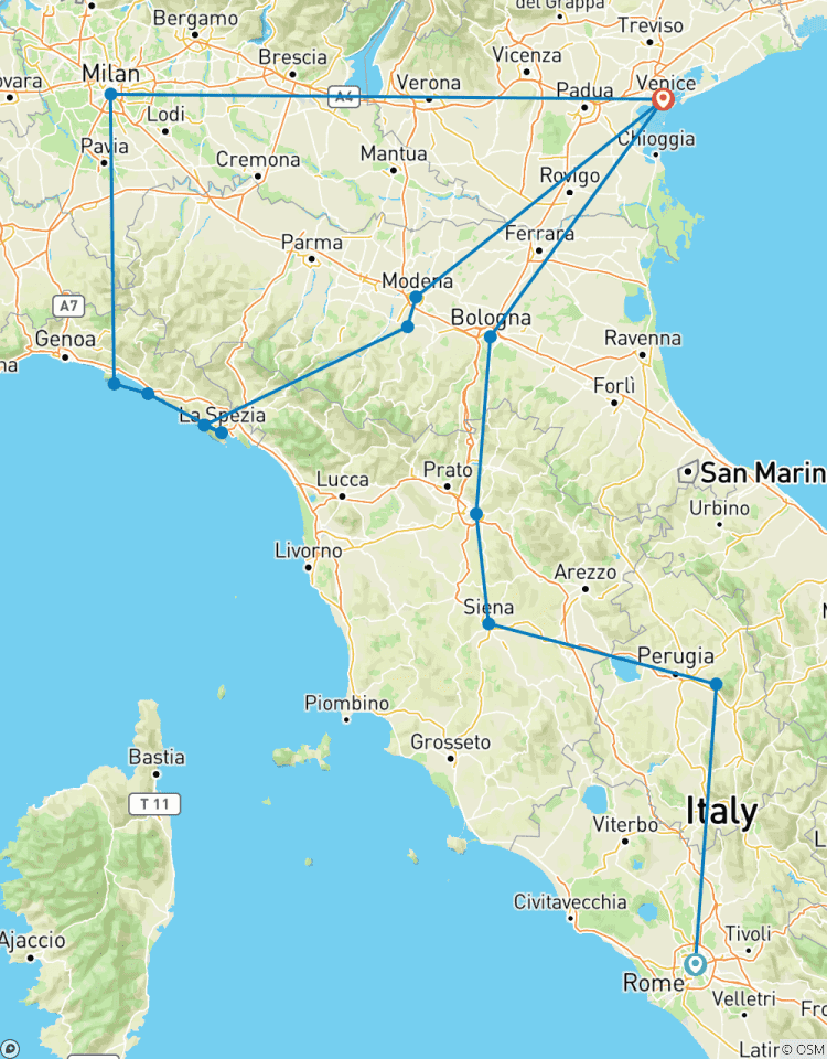 Italie classique et Cinque Terre Combo : 11 jours de culture, de gastronomie et de beauté des paysages circuit