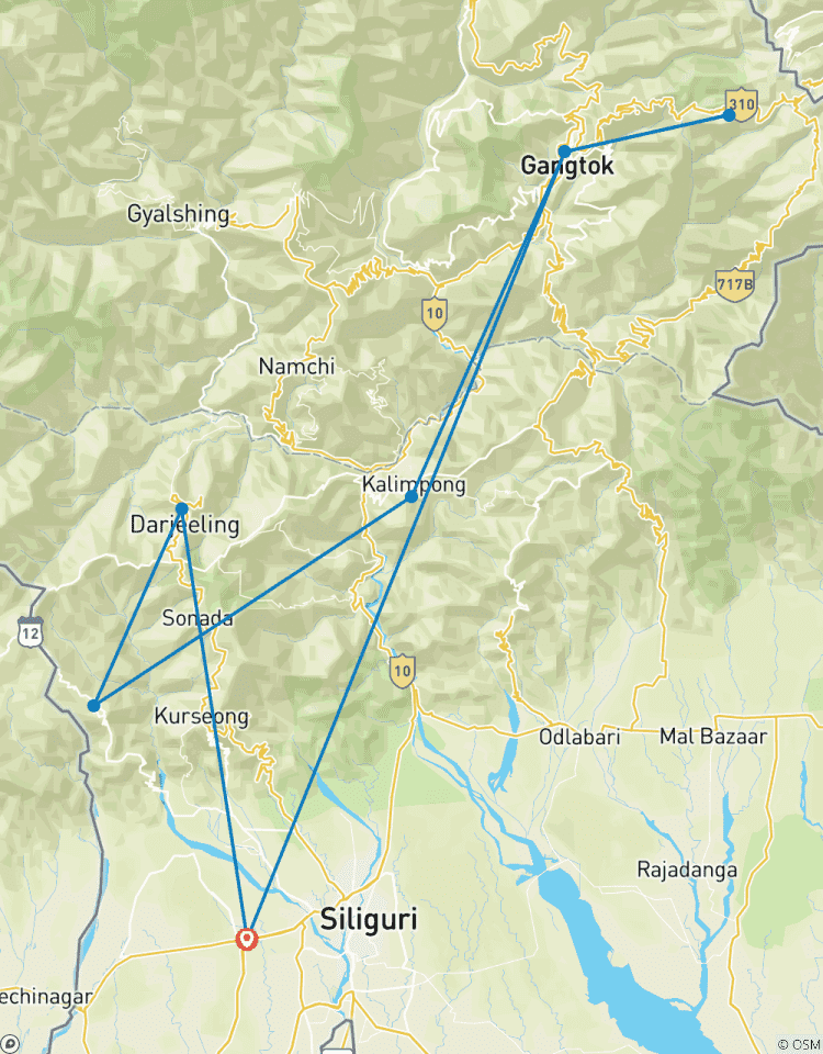 Eastern Himalayas & Scenic Darjeeling to Gangtok Experience Tour