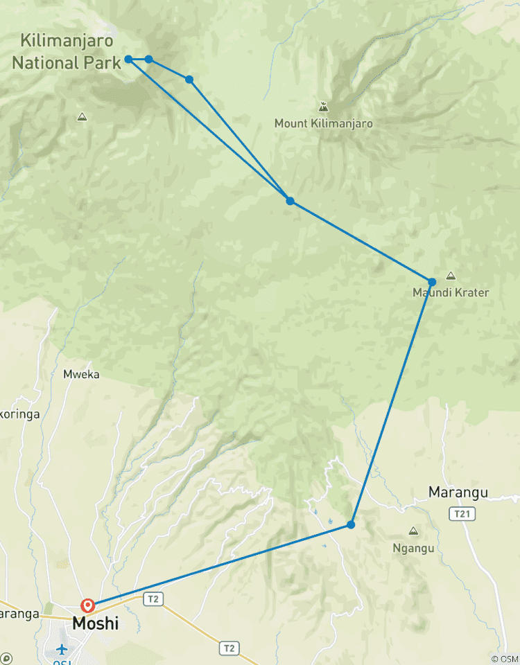 Marangu Classic Summit – 6 Days Kilimanjaro Trek Tour