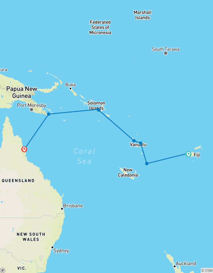 Les îles Salomon, Vanuatu et la Papouasie-Nouvelle-Guinée, toutes plus séduisantes les unes que les autres circuit