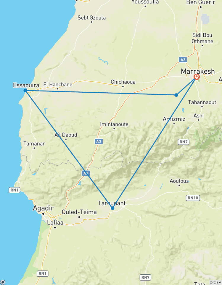Sonnenfinsternis - Marrakech, Agafay & Küste 5 Tage Rundreise
