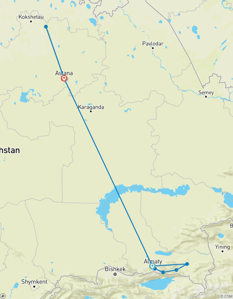 Kasachstan: Von den Canyons zur Hauptstadt Rundreise