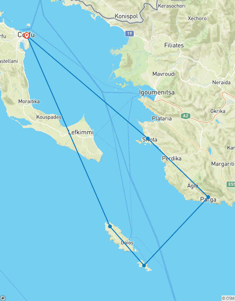 8 Tage Gulet-Abenteuer im Norden der Ionischen Inseln - Korfu, Sivota, Parga, Antipaxos, Paxos Rundreise