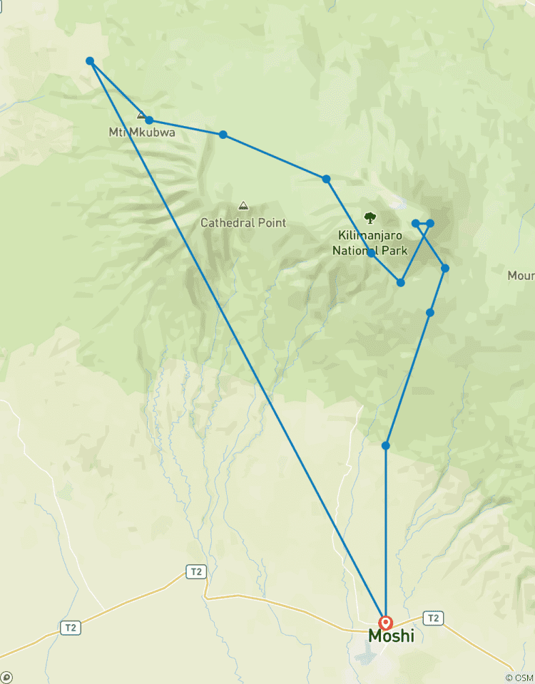 Circuito Gran Expedición Circuito Norte - 8 Días Cumbre del Kilimanjaro