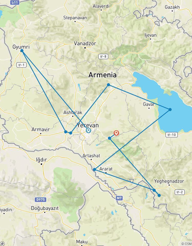 Voyage guidé de 7 jours à travers l\'Arménie - Garanti tous les lundis circuit