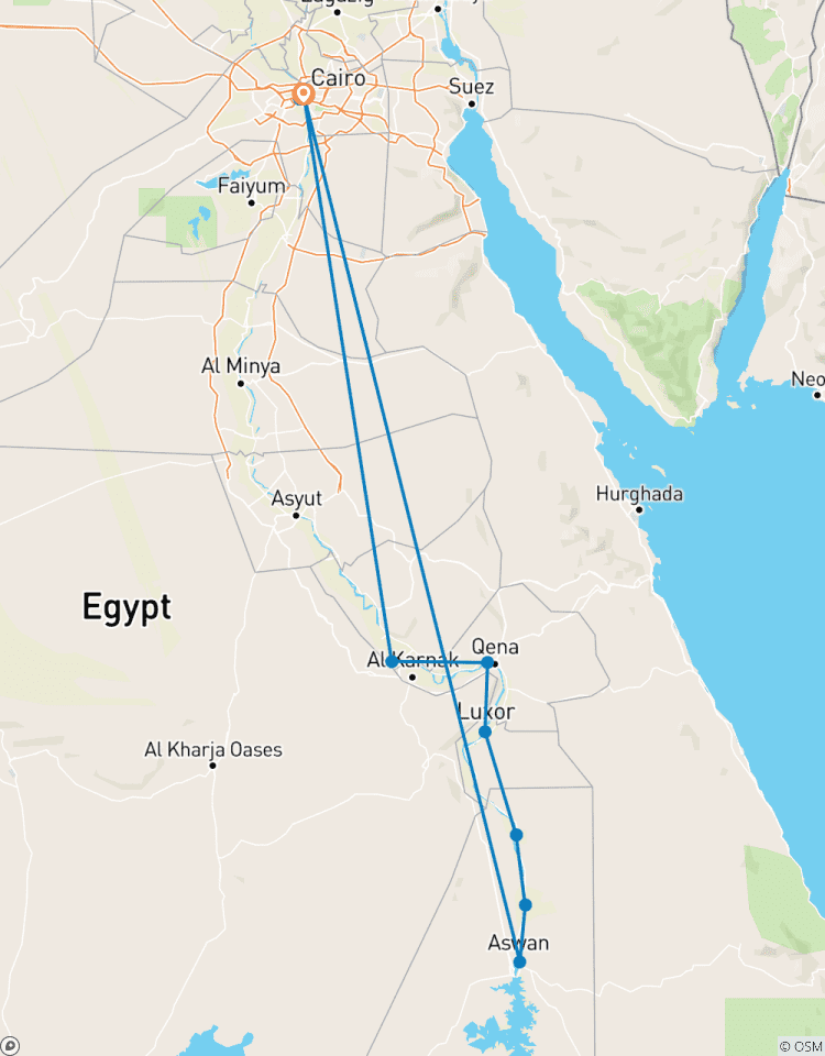 Circuito El Nilo a cámara lenta El Cairo, Asuán, Crucero por el Nilo, Luxor, Dendera y Abidos - 11 Días