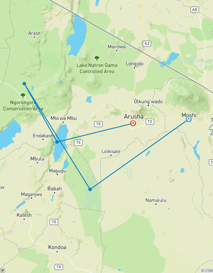 Circuito Escapada a las Tierras Salvajes del Norte de Tanzania - Safari de 3 días