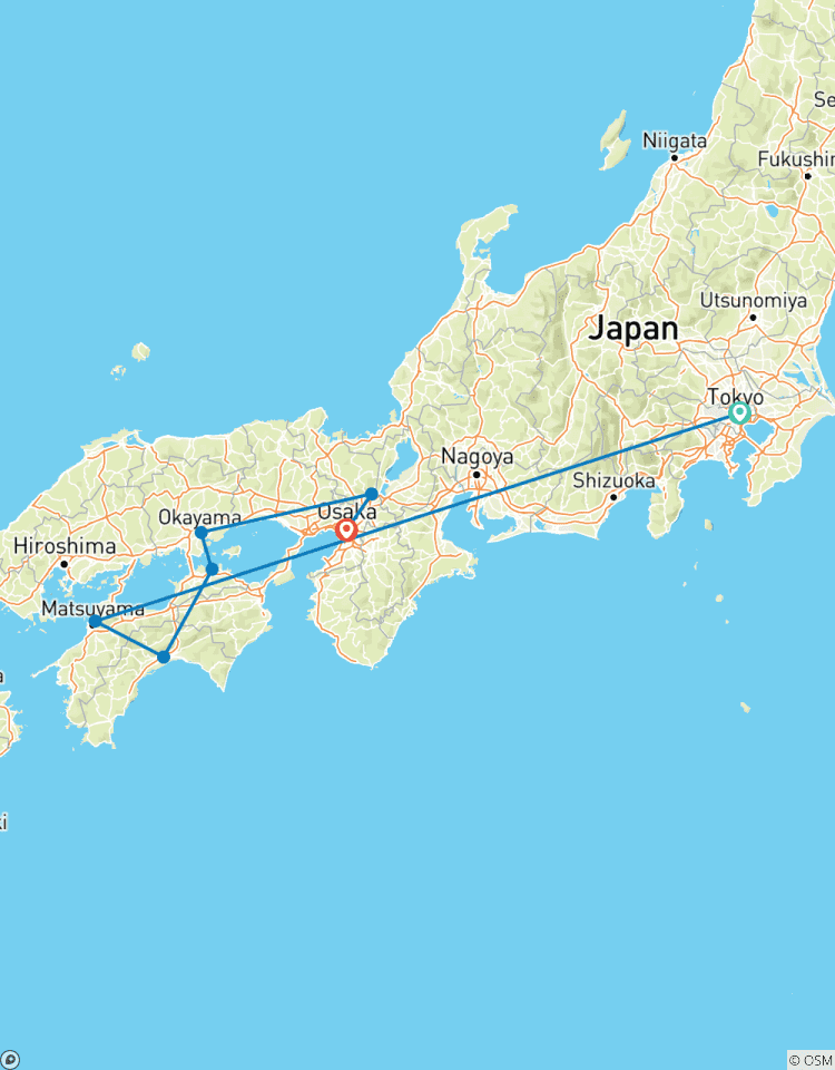 Der Geist von Japan: Tokio, Shikoku & Kyoto mit Transfers und Frühstück Rundreise