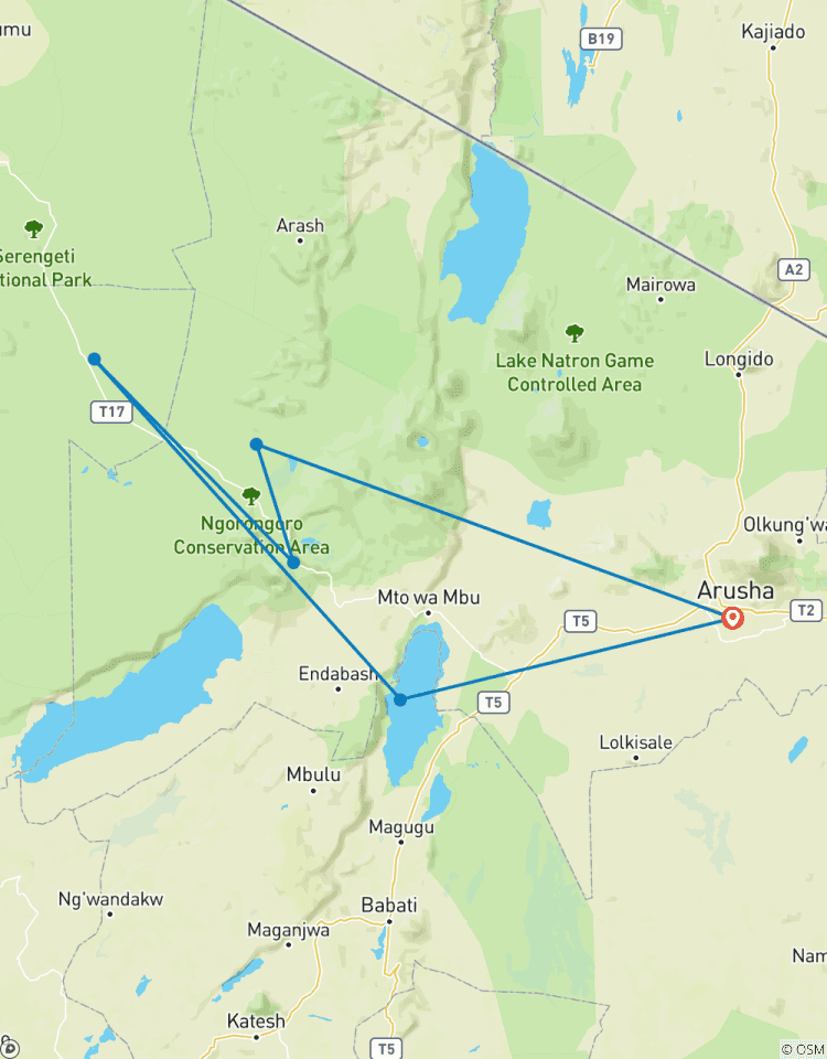 Circuito Gran Safari al Norte de Tanzania - Aventura de 4 días