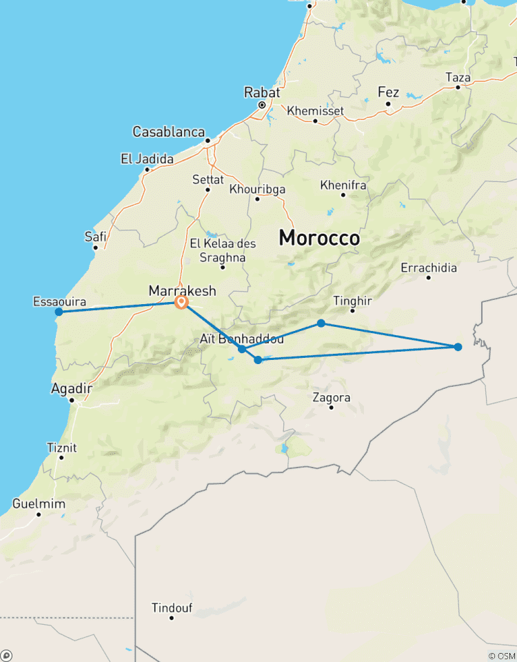 Circuito Desde Marrakech: Circuito de 7 días para lunas de miel en Marruecos