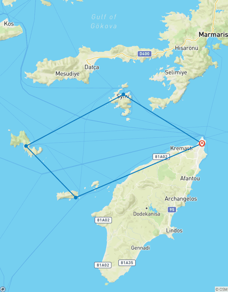 8 Tage Gulet-Reise nach Rhodos, Nanou Bay, Symi, Tilos & Chalki Rundreise