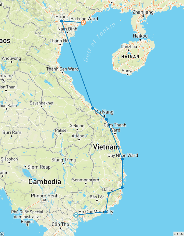 Circuito Ciclismo en Vietnam: De Saigón a Hanoi