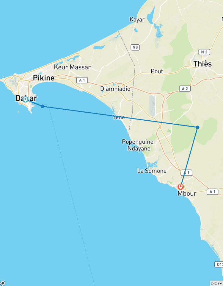 Le Sénégal dévoilé : Ville, patrimoine, faune et littoral - 5 jours circuit