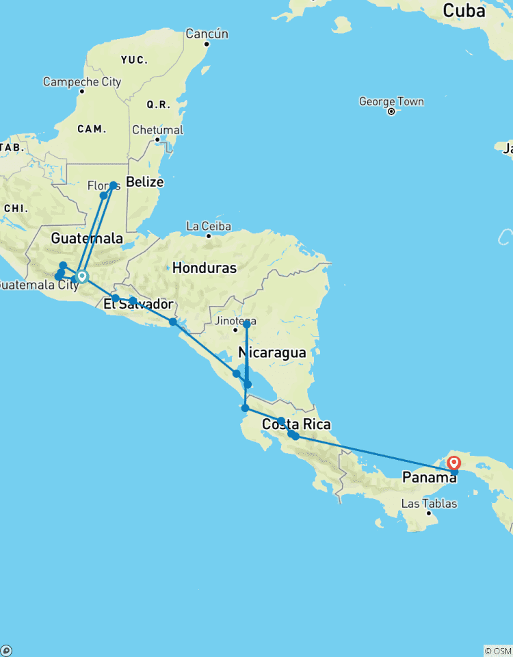 Faszination Zentralamerika und Panama (20 Tage) Rundreise